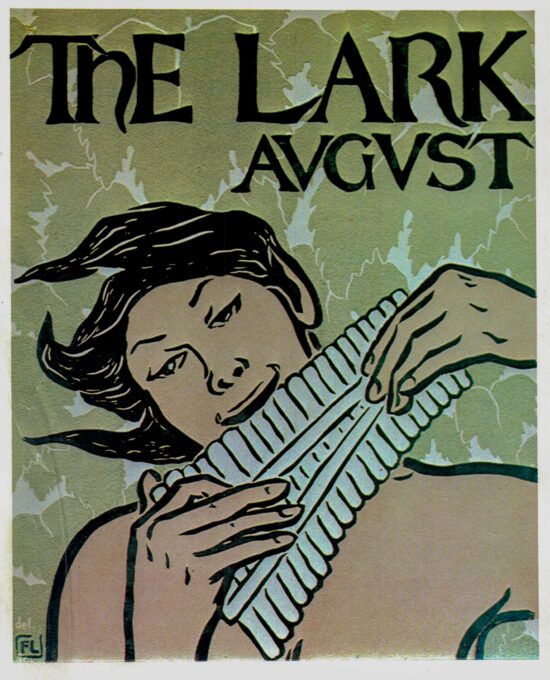 Florence Lundborg “The Lark” Vintage art-book page