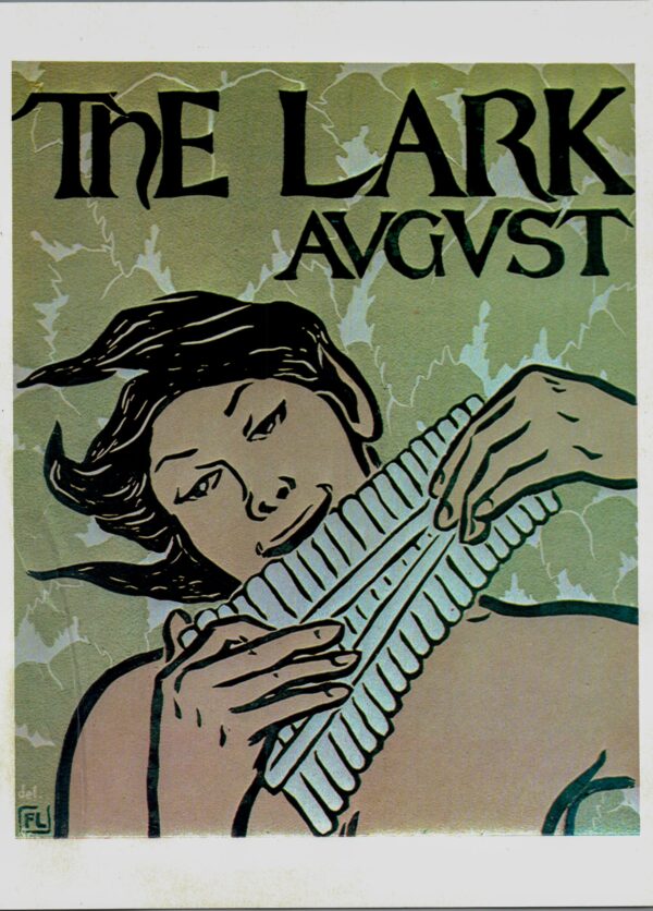 Florence Lundborg "The Lark" Vintage art-book page - Image 2