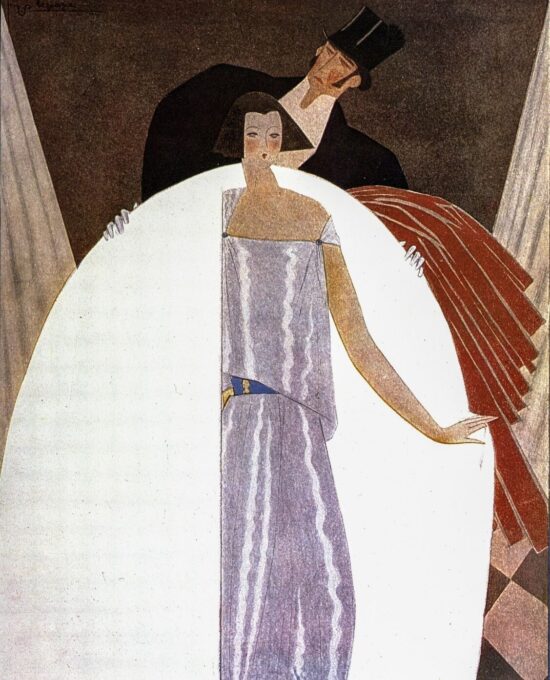 Vogue cover vintage art book plate (2 sided) [March/June 1922] Ready to frame