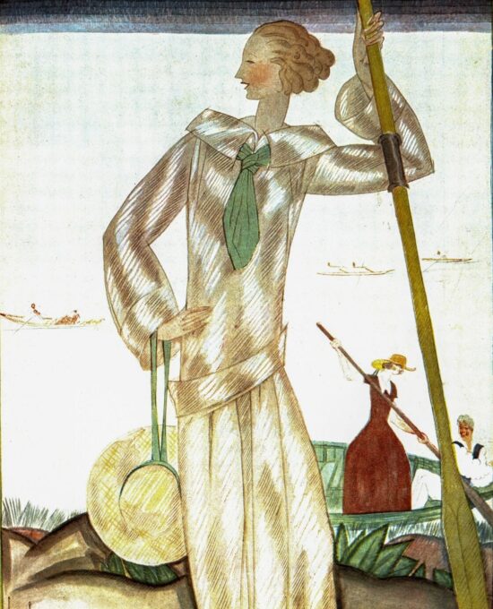 Vogue cover vintage art book plate (2 sided) [March/June 1922] Ready to frame