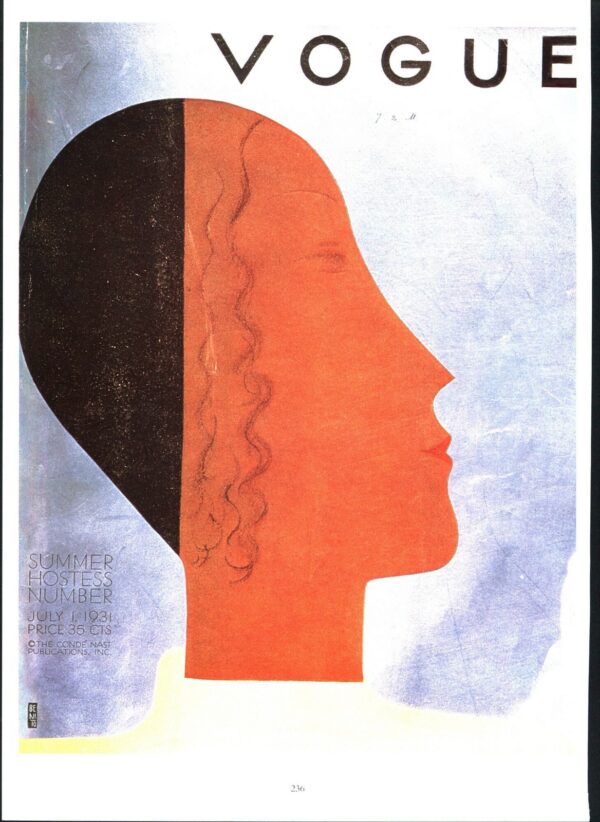 Vogue Cover Eduardo Benito vintage art book plate [July 1931] Ready to frame