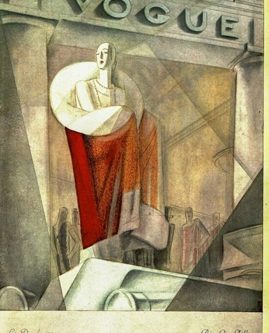 Vogue Cover Eduardo Benito / Georges Lepape vintage art book plate [1924/5]