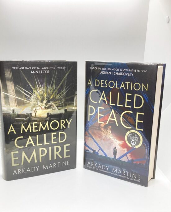 Arkady Martine 2 book set Signed & Numbered with matching #s Hardcovers