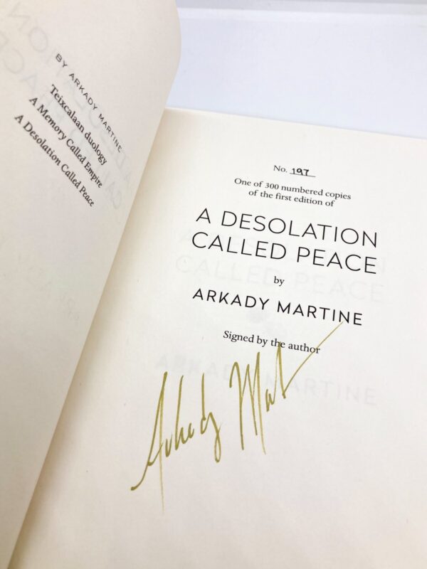 Arkady Martine 2 book set Signed & Numbered with matching #s Hardcovers - Image 5