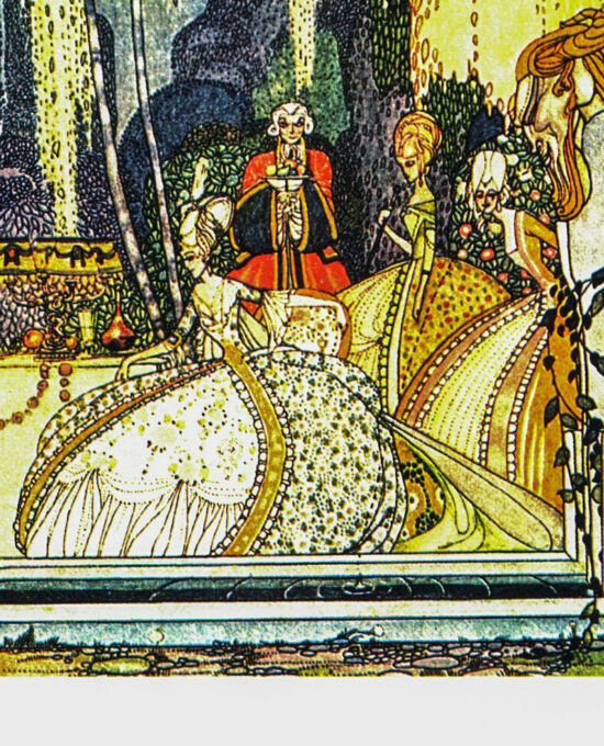 Art Nouveau illustration Kay Nielsen [1913] “Felicia or the Pot of Pinks” Color