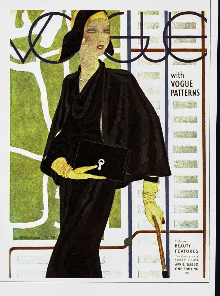Vintage art book page Georges Lepape Fashionable ladies Ready to frame - Image 6