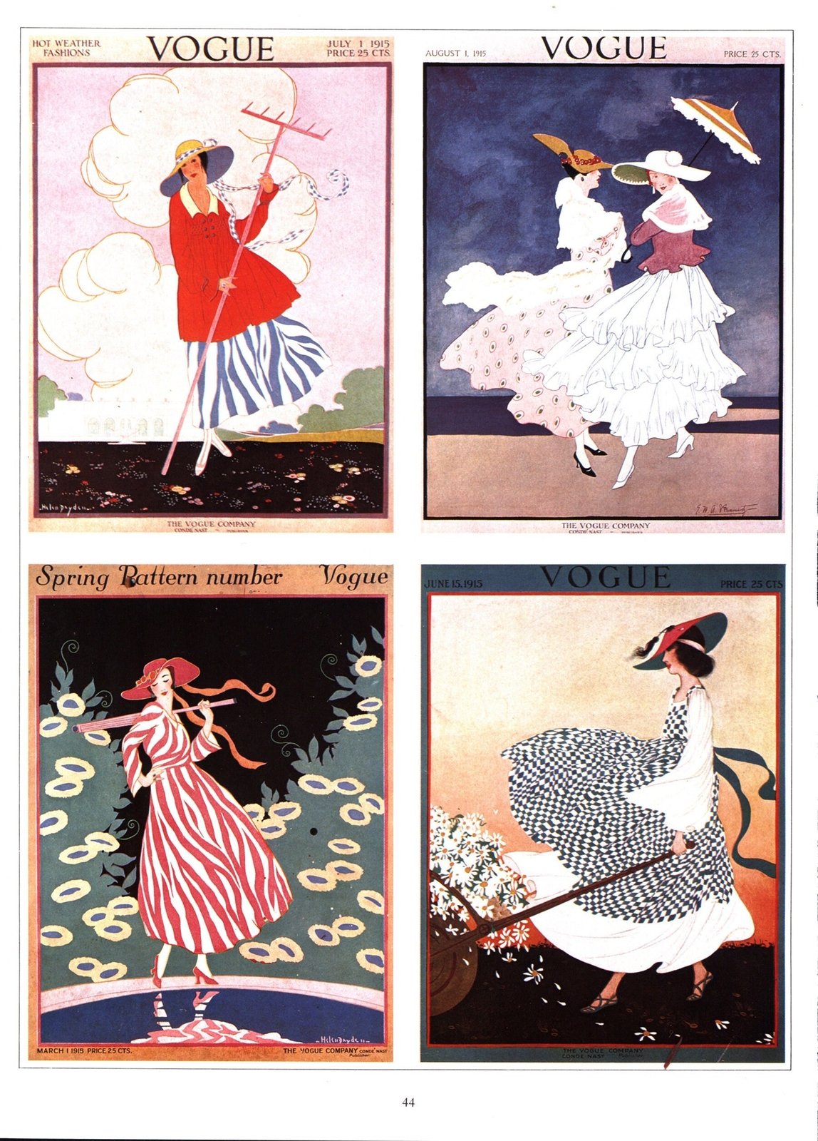 Vintage art-book page Two sided Fashionable ladies - Image 2