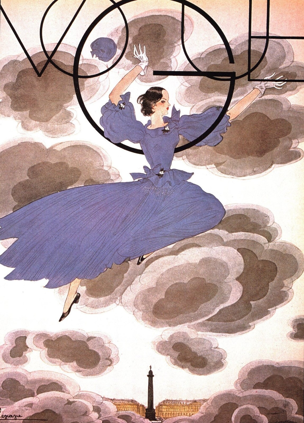 Georges Lepape vintage art book page Ready to frame