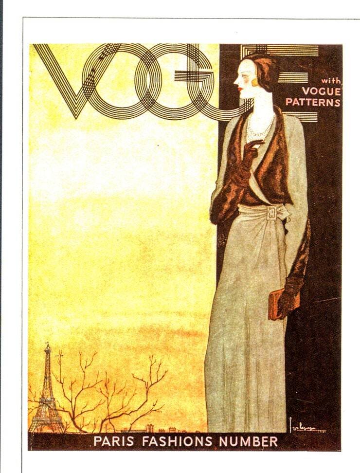 Vintage art book page Alix Zeilinger Fashionable ladies - Image 4