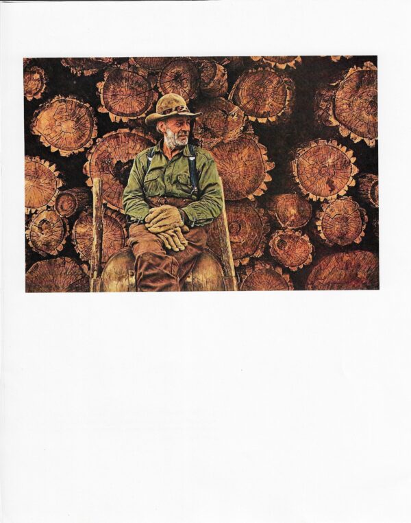 James Bama Western art Mountain Man Lived 36 miles from nearest town w/ 40 cats Vintage book print rescued from '70s orphaned art book (Copy)
