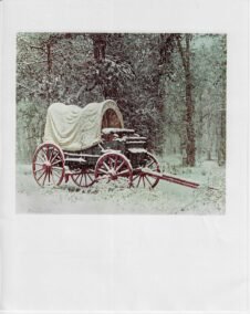James Bama Western art "Chuck Wagon in the Snow" Vintage book print