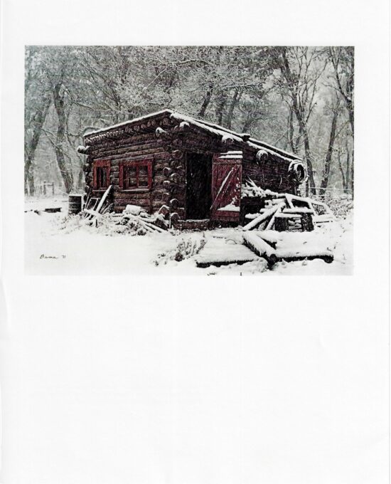 James Bama Western art “Work Shed in Winter”  Circle M Ranch Vintage book print