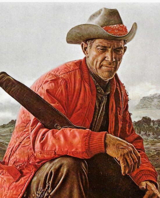 James Bama “Outfitter on the plain” 1973 Vintage page