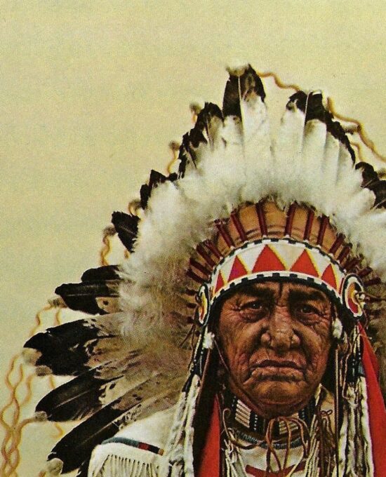 James Bama “Shoshoni Chief” Vintage page rescued from ’70s orphaned art book page
