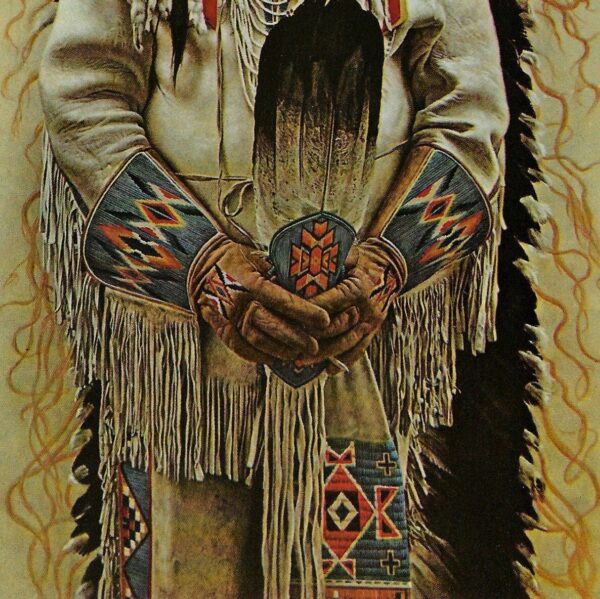 James Bama "Shoshoni Chief" Vintage page rescued from '70s orphaned art book page - Image 3