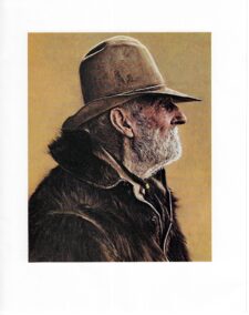 James Bama Western art 24-horse team stagecoach driver portrait Vintage book print