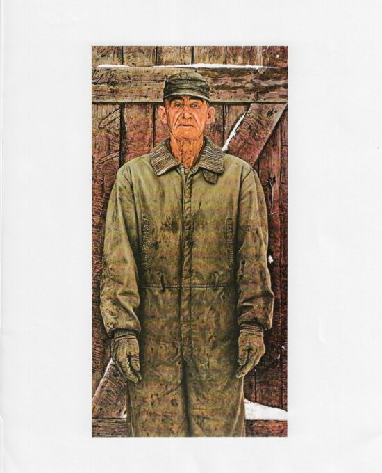James Bama Western art Working Man, Southfork Hills Vintage book print