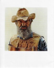 James Bama Western art Portrait of a prospector Won a purple heart in WWII Vintage book print