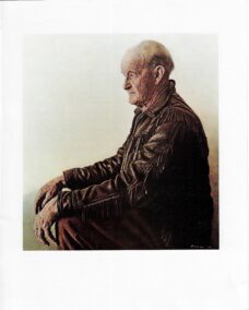 James Bama Western art Portrait old-time cowboy Still rides horseback at 82 Vintage art book print