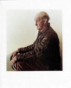 James Bama Western art Portrait old-time cowboy Still rides horseback at 82 Vintage art book print