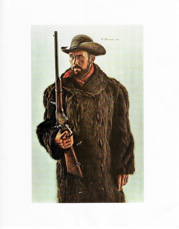James Bama Western art 1860's scout Cody, Wyoming Vintage book print - Image 2