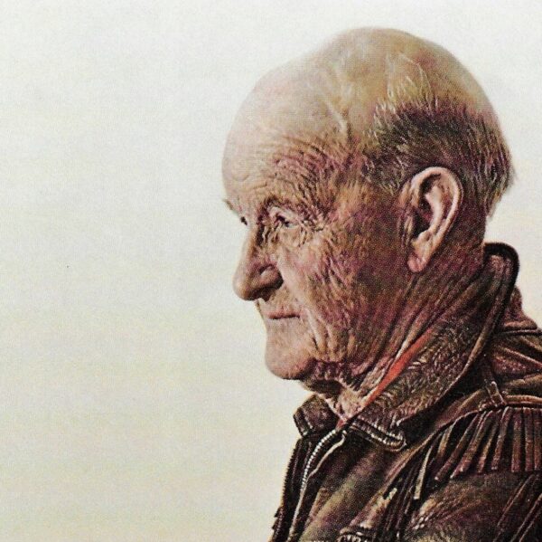 James Bama Western art Portrait old-time cowboy Still rides horseback at 82 Vintage art book print - Image 2
