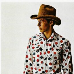 James Bama "Joel Sims, High School Bronc Riding Champion" 1973 Vintage page from '70s cowboy art book