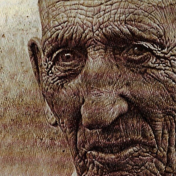 James Bama Western art "Portrait" Cowboy, homesteader, maker of roads in Yellowstone Park Vintage book print - Image 2