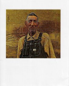 James Bama Western art "Old Man Wyoming" Born on the 1890 day Wyoming became a state Vintage book print
