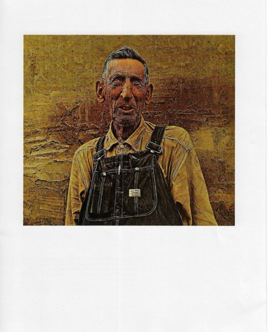 James Bama Western art “Old Man Wyoming” Born on the 1890 day Wyoming became a state Vintage book print