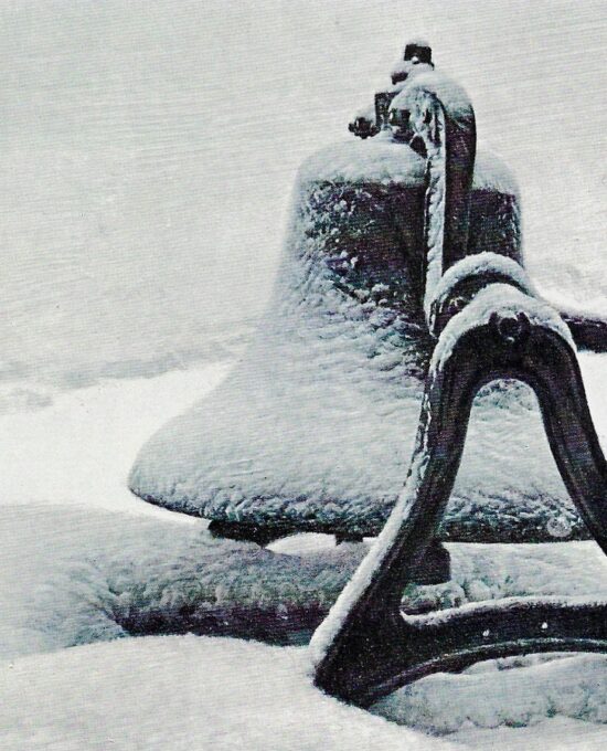 James Bama “Bell in Winter” 1970 Vintage page from ’70s cowboy art book
