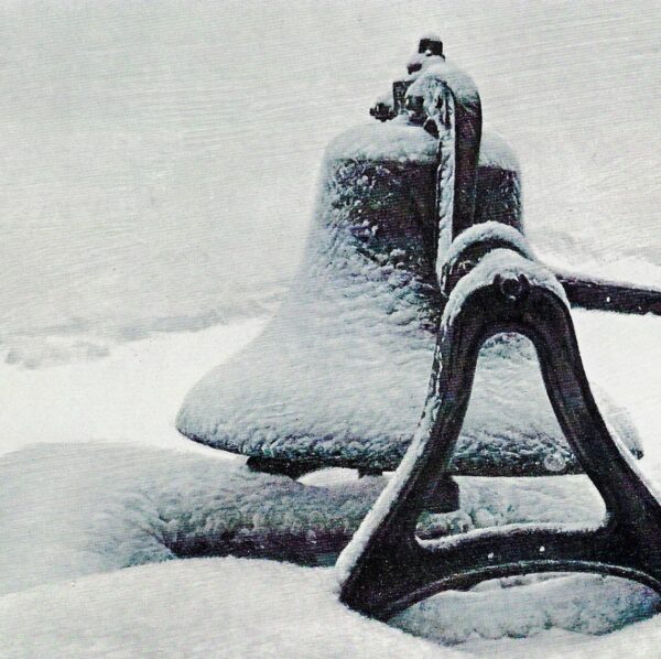 James Bama "Bell in Winter" 1970 Vintage page from '70s cowboy art book