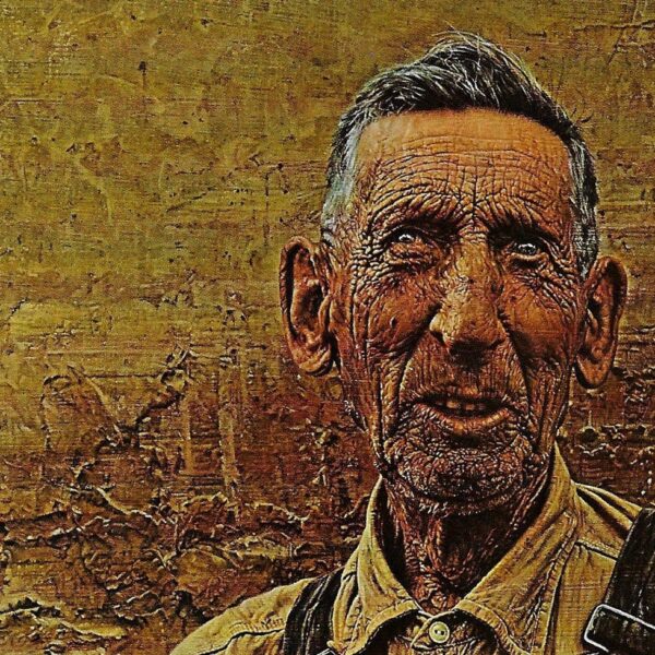 James Bama Western art "Old Man Wyoming" Born on the 1890 day Wyoming became a state Vintage book print - Image 2