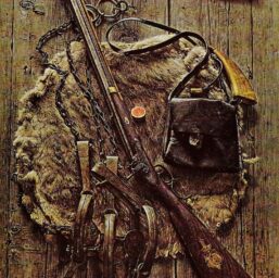 James Bama "Old time trapping in the Rockies" 1971 Vintage art