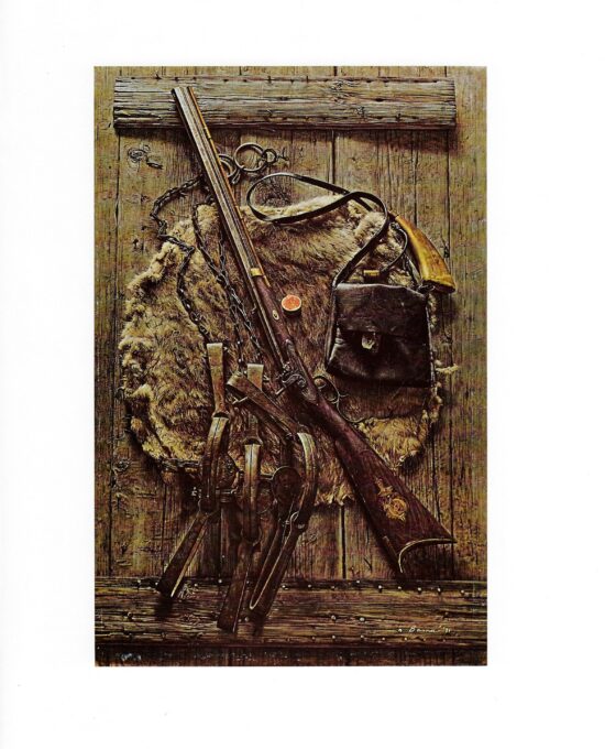 James Bama “Old time trapping in the Rockies” 1971 Vintage art