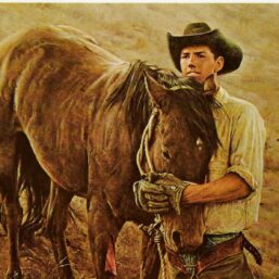 James Bama "Tommy Meyers and Sawdust" 1967 Vintage art page