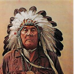 James Bama "Medicine Crow with Father's Peace Pipe" Vintage art book page