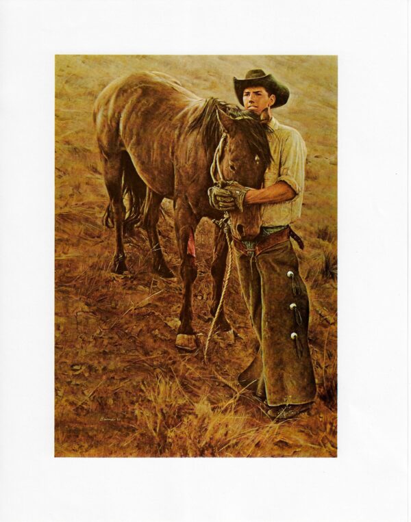 James Bama "Tommy Meyers and Sawdust" 1967 Vintage art page - Image 2