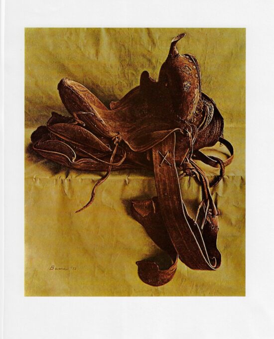 James Bama “Bernie Blackstone’s Old Saddle” 1972 Vintage art book print