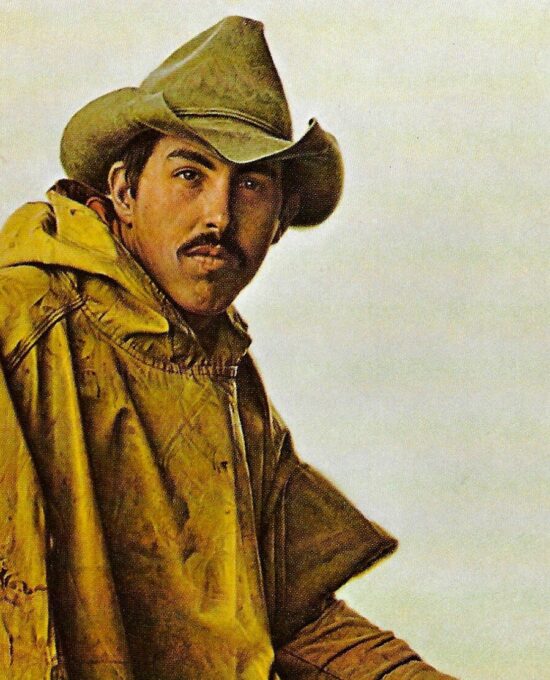 James Bama “Bear Hunting Guide” 1972 Vintage art book page