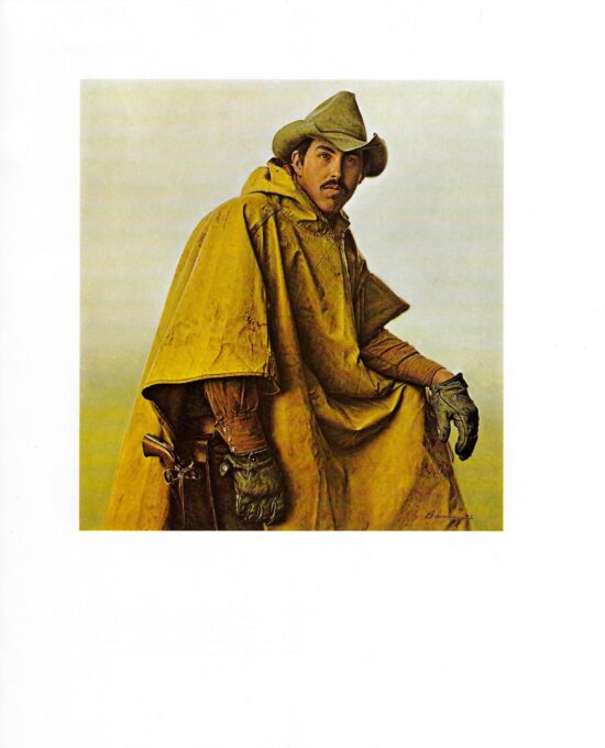 James Bama “Bear Hunting Guide” 1972 Vintage art book page