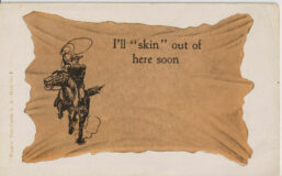 Undivided postcard Wood's L.A. Hide #7 "I'll skin out of here soon" [c.1903] A1