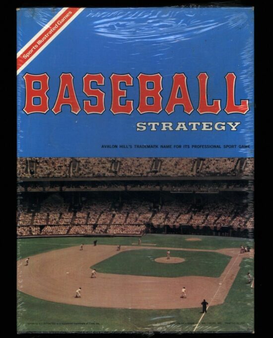 c.1977 Sports Illustrated “Baseball Strategy” Game Avalon Hill NOS – SEALED
