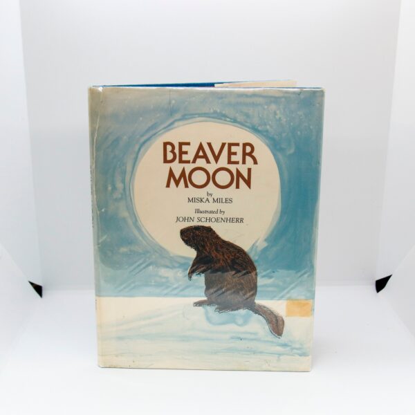 Beaver Moon Vintage children's cloth wrapped hardcover First edition 1978 by Miska Miles Very charming!