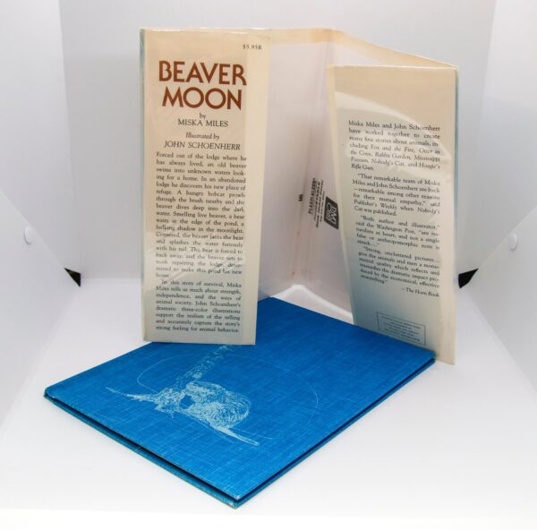 Beaver Moon Vintage children's cloth wrapped hardcover First edition 1978 by Miska Miles Very charming! - Image 4
