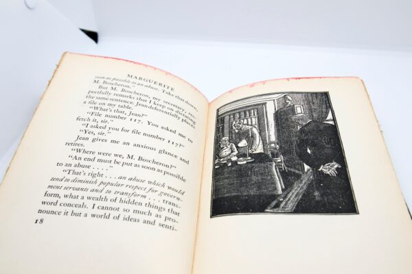 Marguerite 1921 Antique children's hardcover book in paper wrapped boards, cloth wrapped spine Cloth pictorial paste down on front - Image 9