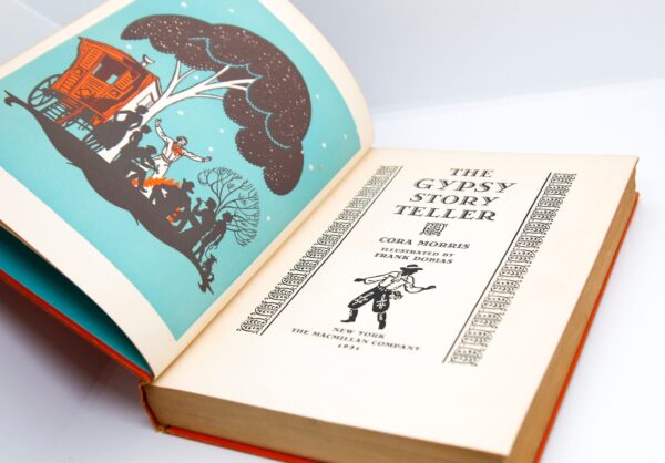 The Gypsy Story Teller First edition 1931 Cloth wrapped illustrated children's storybook 16 pictures - Image 6