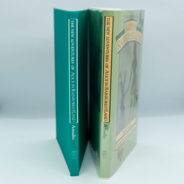 The New Adventures of Alice in Rainforest Land 1988 First edition vintage hardcover The White Rabbit and the Cheshire Cat are back! - Image 3