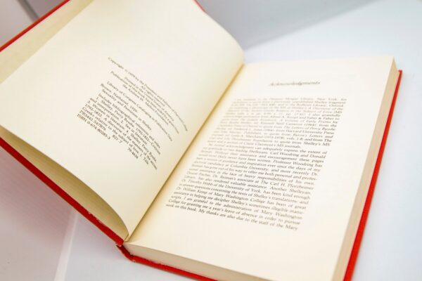 Percy Bysshe Shelley "Sexuality and Feminism in Shelley" 1979 First edition Vintage hardcover with matching dust wrapper - Image 5