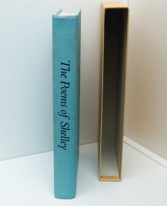 The Poems of Percy Shelley c.1974 Vintage cloth bound hardcover in slipcase with club insert